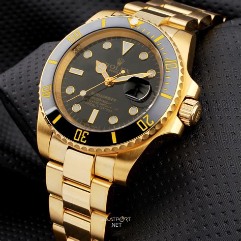 2004 rolex submariner black and gold|authentic Rolex gold submariner watch.